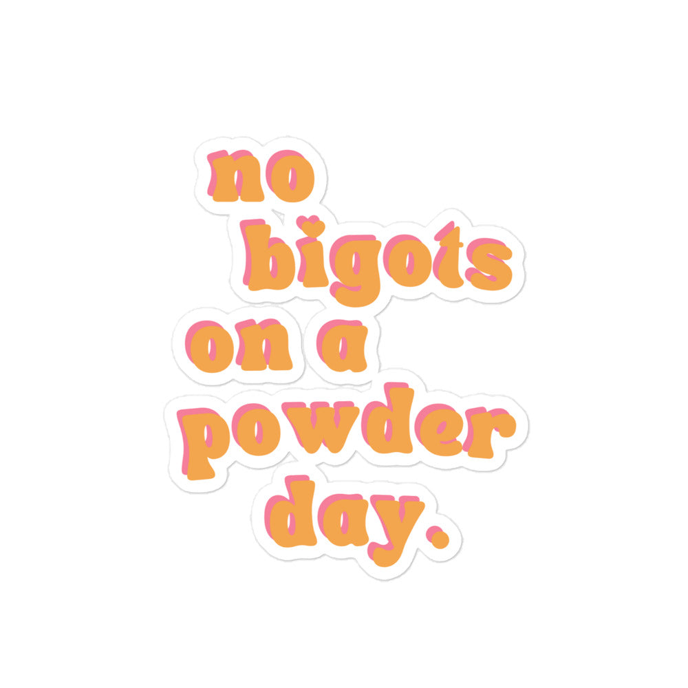 no bigots